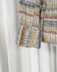 90s MISSONI UOMO Chevron Weaved 3D Plaid Cotton S/S shirt