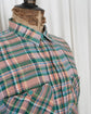 90s MISSONI UOMO Chevron Weaved 3D Plaid Cotton S/S shirt "Dead Stock"