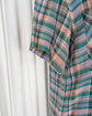 90s MISSONI UOMO Chevron Weaved 3D Plaid Cotton S/S shirt "Dead Stock"
