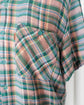 90s MISSONI UOMO Chevron Weaved 3D Plaid Cotton S/S shirt "Dead Stock"