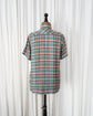 90s MISSONI UOMO Chevron Weaved 3D Plaid Cotton S/S shirt "Dead Stock"