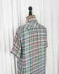 90s MISSONI UOMO Chevron Weaved 3D Plaid Cotton S/S shirt "Dead Stock"