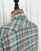 90s MISSONI UOMO Chevron Weaved 3D Plaid Cotton S/S shirt "Dead Stock"