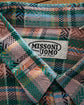 90s MISSONI UOMO Chevron Weaved 3D Plaid Cotton S/S shirt "Dead Stock"