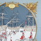 HERMES カレ90"MARINE ET CAVALERIE"