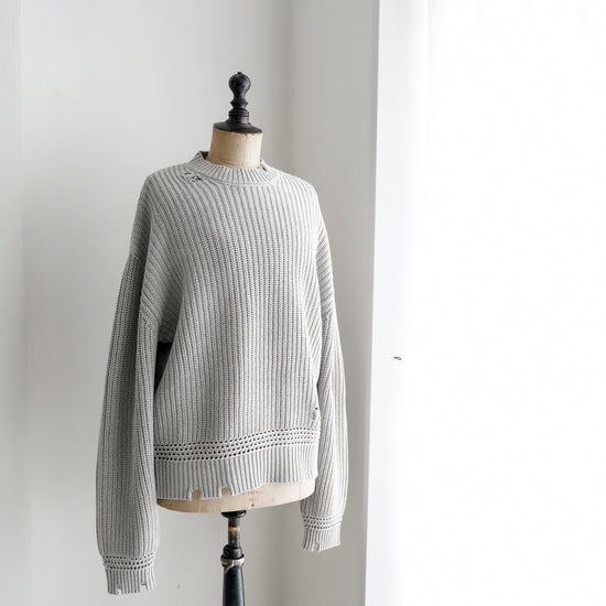 ORGANIZED CREW NECK SWEATER  C・A YARN