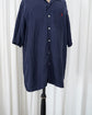 90s Polo by Ralph Lauren Midnight Navy Linen Open Collar Shirt