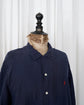 90s Polo by Ralph Lauren Midnight Navy Linen Open Collar Shirt