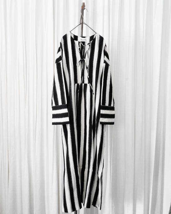 Sara mallika ikat stripe dress