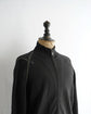 HERMES Made in ITARY Leather switching double zip knit cardigan