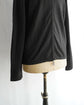 HERMES Made in ITARY Leather switching double zip knit cardigan