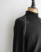 HERMES Made in ITARY Leather switching double zip knit cardigan