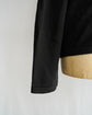 HERMES Made in ITARY Leather switching double zip knit cardigan