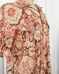 90s RALPH LAUREN COUNTRY Persian Paisley Cotton Open Collar Shirt