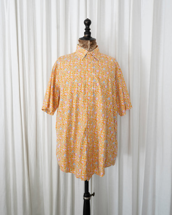 90s Polo by Ralph Lauren "CLASSIC FIT"Oranfe Calico Shirt