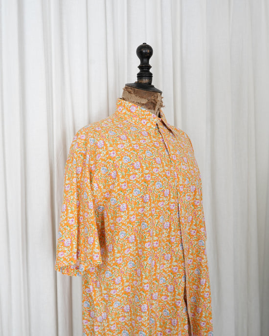 90s Polo by Ralph Lauren "CLASSIC FIT"Oranfe Calico Shirt