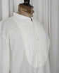 90s Polo by Ralph Lauren "Tuxedo-Front"Band Collar Shirt