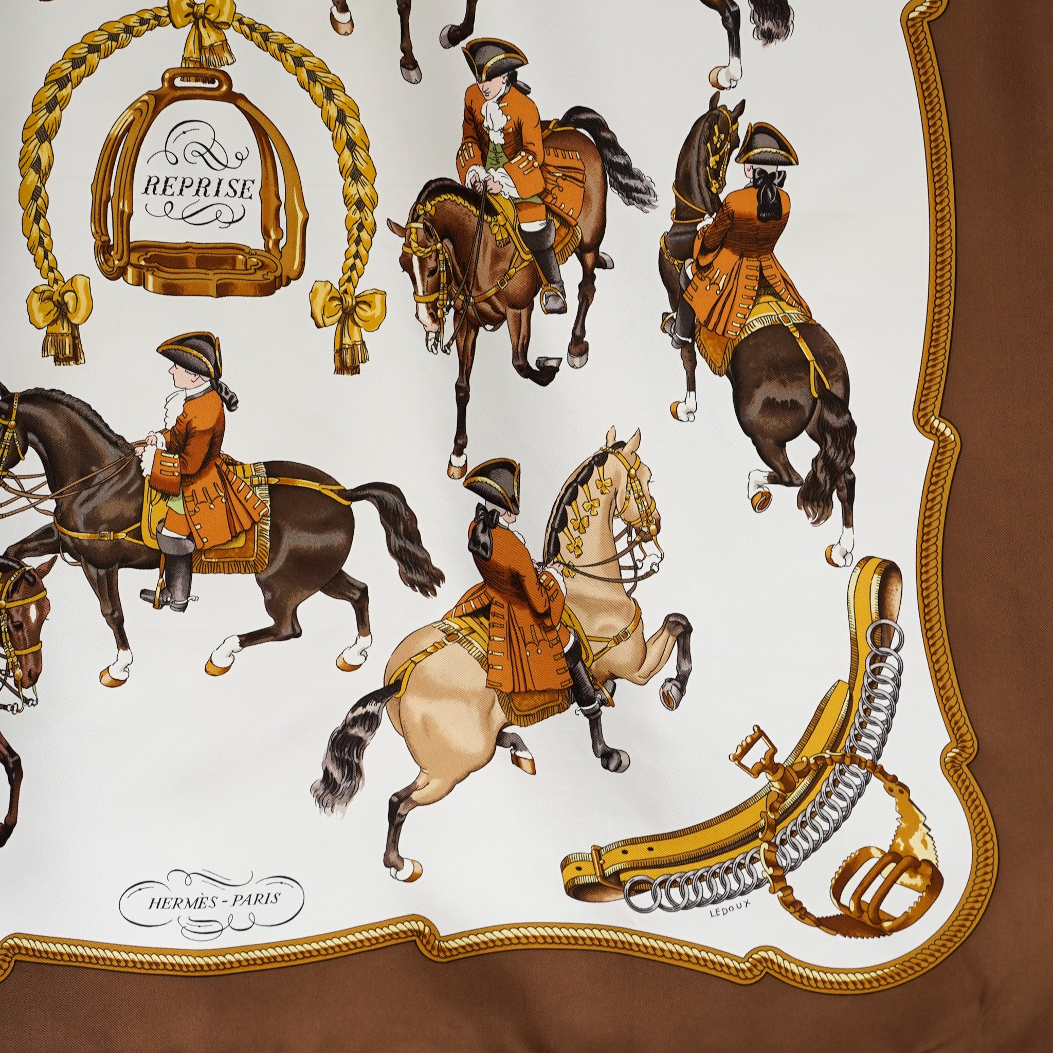 HERMES カレ90 エルメス スカーフ カレ90 REPRISE シルク HERMES カレ90 