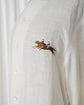 90s Ralph Lauren Purple Label Polo Prayer Embroidery Special Linen Shirt Made in Italy