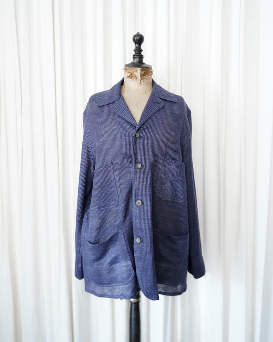 saby WORKERS JACKET TYPE S.B- Bishu Japan Linen Mesh Jacquard FAB -