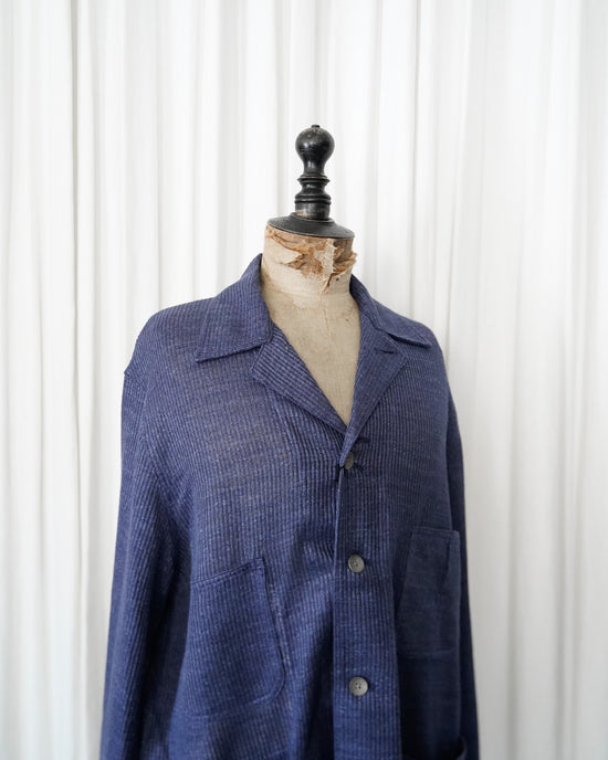 saby WORKERS JACKET TYPE S.B- Bishu Japan Linen Mesh Jacquard FAB -