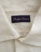 90s Ralph Lauren Purple Label Polo Prayer Embroidery Special Linen Shirt Made in Italy