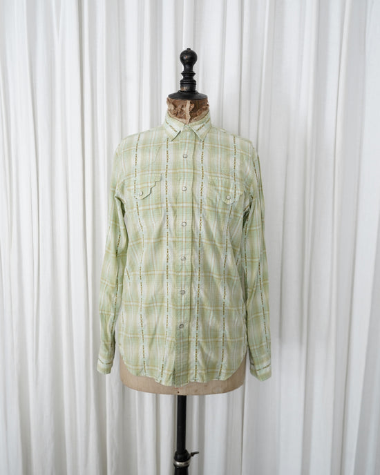 90s Polo by Ralph Lauren Native Embroidery Cotton Western Shirt