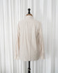 90s Valentino Chemises Sand Beige Stripe Shirt Made in Italy