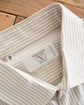 90s Valentino Chemises Sand Beige Stripe Shirt Made in Italy