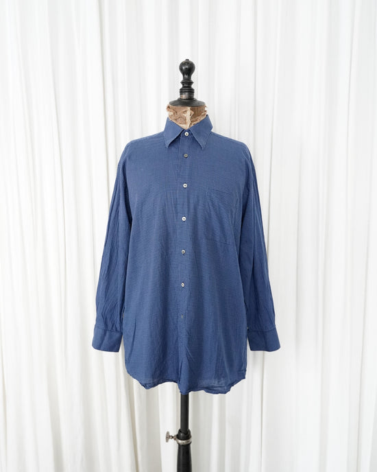90s Christian Dior Gingham Check Shirt Made in France