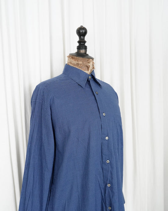 90s Christian Dior Gingham Check Shirt Made in France