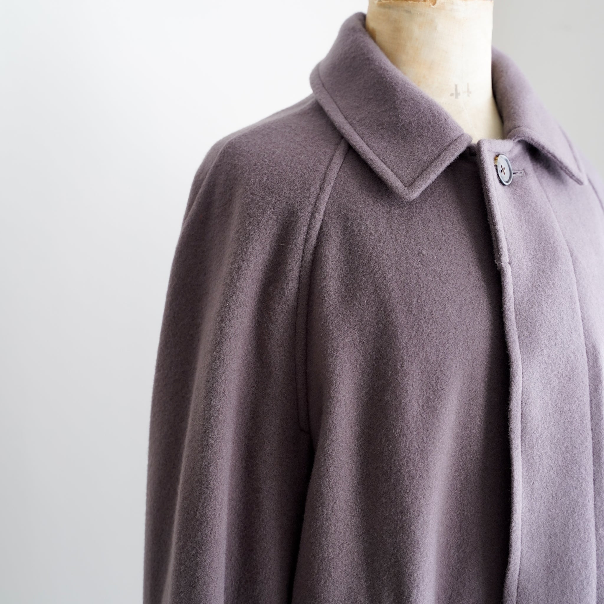 Wool Stain Collar Half Coat – Maison ma Maniere