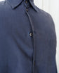 JIL SANDER Navy Silky Poplin Shirt Made in Italy