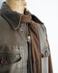 2005aw C.P.COMPANY Made in ITARY Leather switching coat