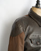 2005aw C.P.COMPANY Made in ITARY Leather switching coat