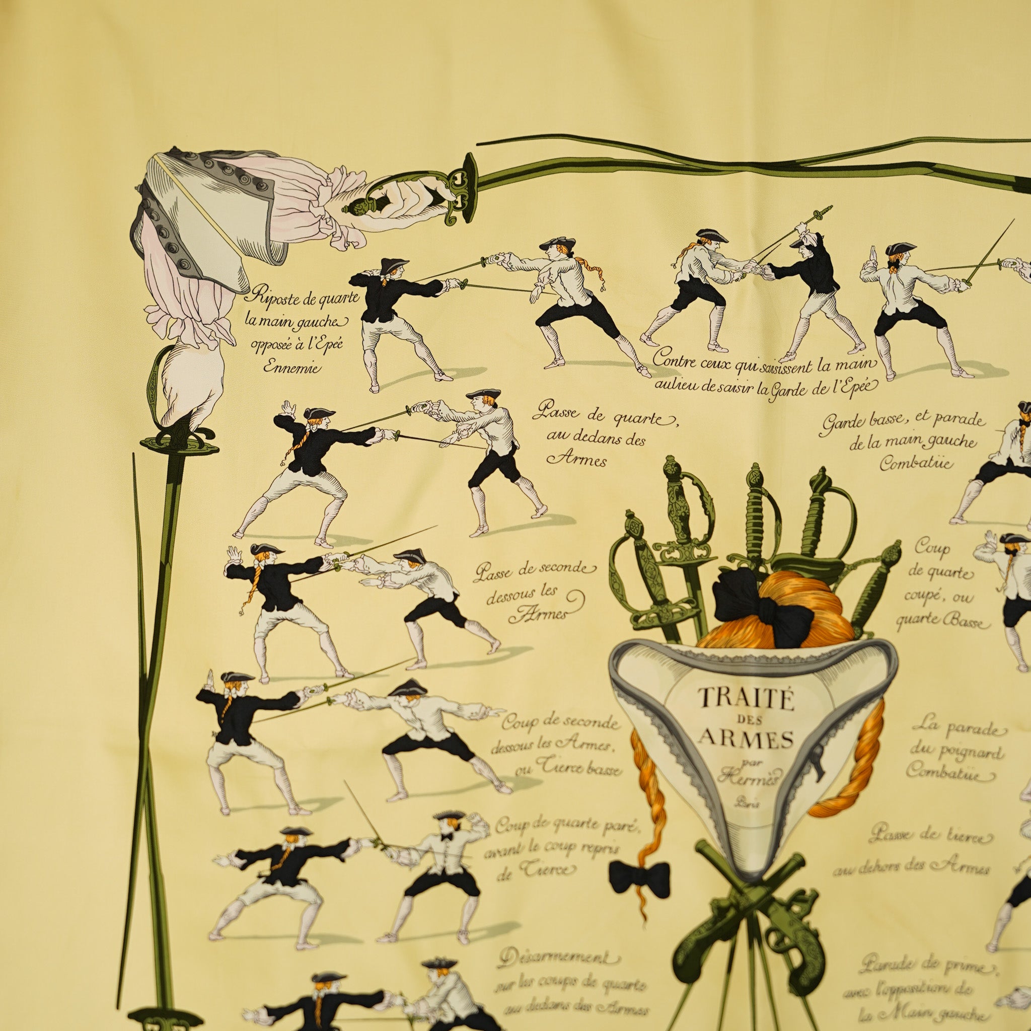 ★ヴィンテージ★HERMESスカーフカレ90 TRAITE DES ARMES HERMES カレ90 ”TRAITE DES ARMES” – Maison ma Manière