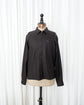 90s HERMÈS Wool Twill Zip Up Shirt Jacket with Selle Buttons Made in France "Dead Stock"