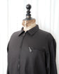 90s HERMÈS Wool Twill Zip Up Shirt Jacket with Selle Buttons Made in France "Dead Stock"