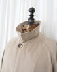 80s HERMÈS Paris "Big Tag" Peach Skin Balmacaan Coat Made in France