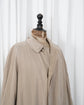 80s HERMÈS Paris "Big Tag" Peach Skin Balmacaan Coat Made in France