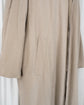80s HERMÈS Paris "Big Tag" Peach Skin Balmacaan Coat Made in France