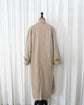 80s HERMÈS Paris "Big Tag" Peach Skin Balmacaan Coat Made in France