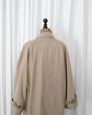 80s HERMÈS Paris "Big Tag" Peach Skin Balmacaan Coat Made in France
