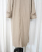 80s HERMÈS Paris "Big Tag" Peach Skin Balmacaan Coat Made in France