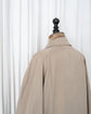80s HERMÈS Paris "Big Tag" Peach Skin Balmacaan Coat Made in France