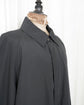 90s HERMES PARIS LEATHER TRIMMED CUFFS & ZIP POCKET BALMACAAN COAT MADE IN FRANCE