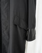 90s HERMES PARIS LEATHER TRIMMED CUFFS & ZIP POCKET BALMACAAN COAT MADE IN FRANCE