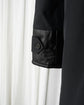 90s HERMES PARIS LEATHER TRIMMED CUFFS & ZIP POCKET BALMACAAN COAT MADE IN FRANCE