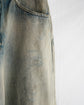 P/DAMAGE DENIM STRAIGHT 5P PANTS