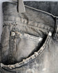 P/DAMAGE DENIM STRAIGHT 5P PANTS